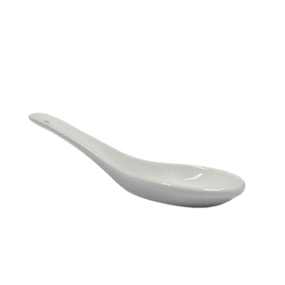 HARRIANWARE PORCELAIN  SOUP SPOON - WHITE